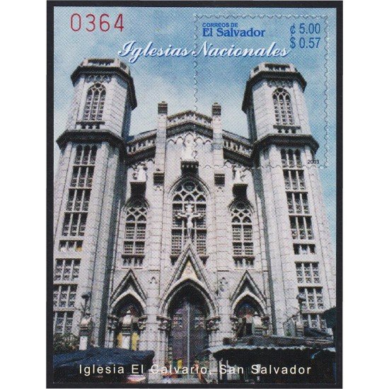 El Salvador HB 54 2003 Edificios Religiosos MNH