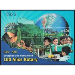 El Salvador HB 56 2005 100° de Rotary Club Internacional MNH El Salvador HB 56 2005 100° de Rotary Club Internacional MNH