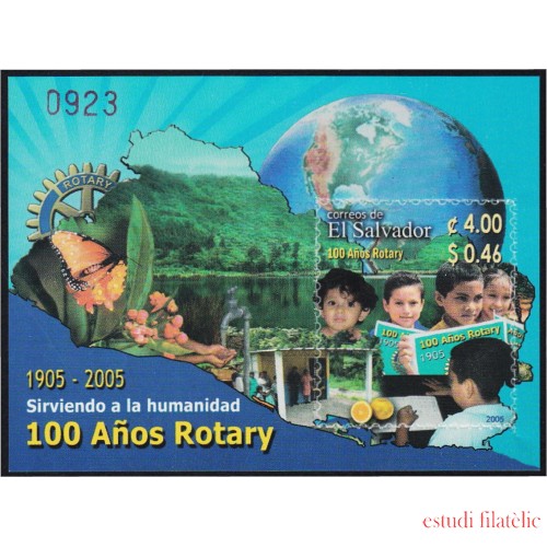 El Salvador HB 56 2005 100° de Rotary Club Internacional MNH