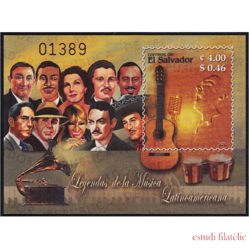 El Salvador HB 57 2005 Musica latino-americana MNH