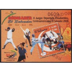 El Salvador HB 58 2005 10° Juegos deportivos estudiantiles centro-americanos MNH El Salvador HB 58 2005 10° Juegos deportivos estudiantiles centro-americanos MNH