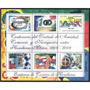 Honduras HB 89 2008 100° del Tratado de Amistad entre Honduras y México MNH