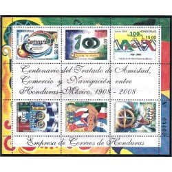 Honduras HB 89 2008 100° del Tratado de Amistad entre Honduras y México MNH Honduras HB 89 2008 100° del Tratado de Amistad entre Honduras y México MNH