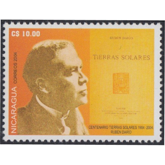 Nicaragua 2595 2004 100° de Tierra Solares de Rubén Darío MNH