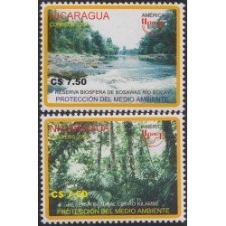 Nicaragua 2599/2600 2004 Serie América UPAEP Medio Ambiente MNH Nicaragua 2599/2600 2004 Serie América UPAEP Medio Ambiente MNH