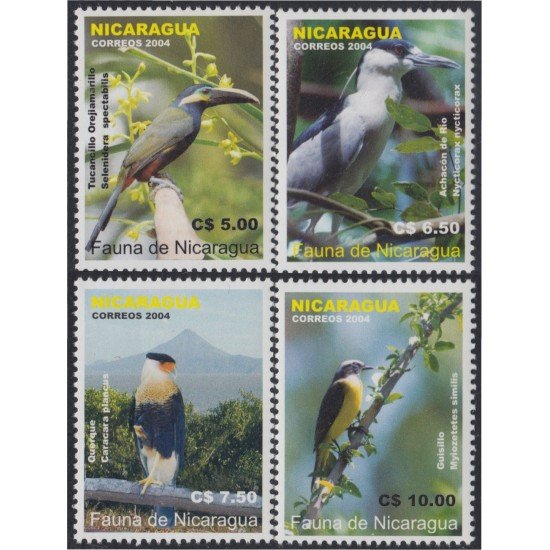 Nicaragua 2607/2610 2004 Fauna de Nicaragua MNH