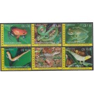 Nicaragua 2630/2635 2005 Fauna en vías de extinción MNH