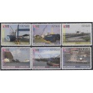 Nicaragua 2657/2662 2009 Puertos de Nicaragua MNH