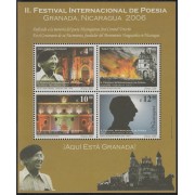 Nicaragua HB 317 2006 II Festival Internacional de Poesía MNH