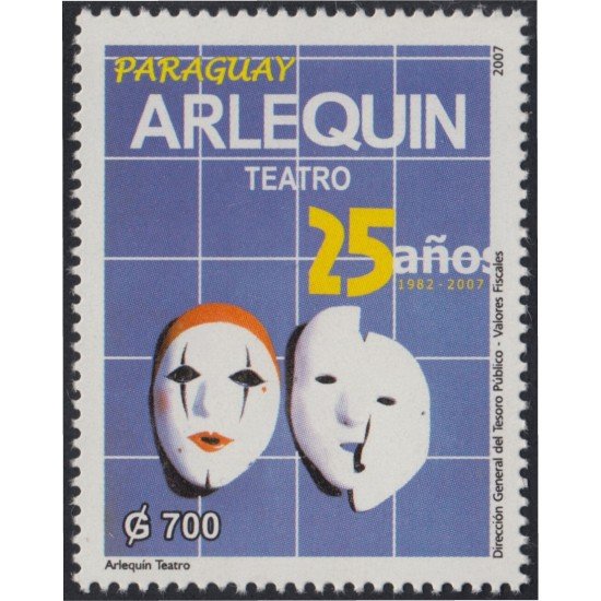 Paraguay 2979 2007 Arlequin. Teatro MNH