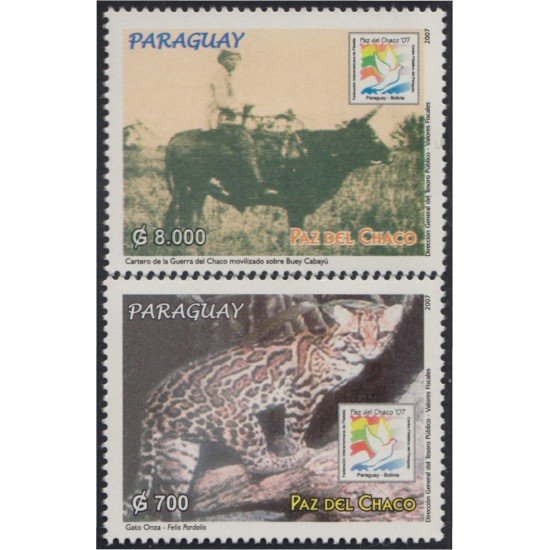 Paraguay 2980/81 2007 Paz del Chaco MNH Paraguay 2980/81 2007 Paz del Chaco MNH