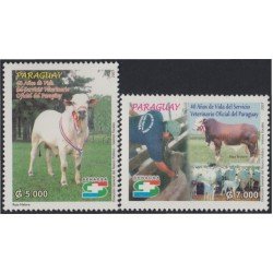 Paraguay 2984/85 2007 40 Años de Vida del Servicio Veterinario Oficial de Paraguay MNH