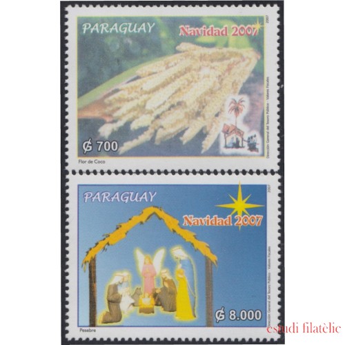 Paraguay 2997/98 2007 Navidad Christmas MNH