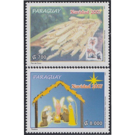 Paraguay 2997/98 2007 Navidad Christmas MNH Paraguay 2997/98 2007 Navidad Christmas MNH