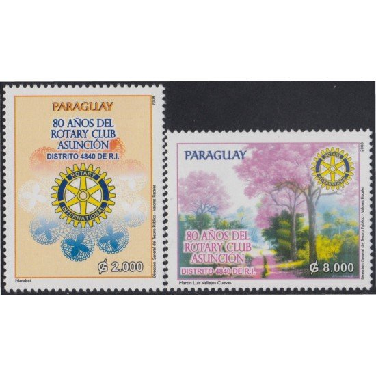 Paraguay 3004/05 2008 80 Años de Rotary de Asunción MNH