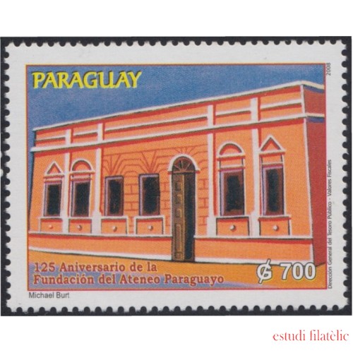 Paraguay 3010 2008 125 Años de la Fundación del Ateneo Paraguayo MNH