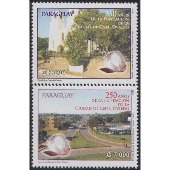 Paraguay 3018/19 2008 250 Años de la Fundación de la Ciudad de Cnel Oviedo MNH