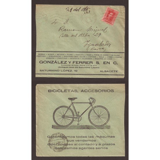 ESPAÑA CARTA ILUSTRADA CICLISMO CYCLING IGUALADA ESPAÑA CARTA ILUSTRADA CICLISMO CYCLING IGUALADA