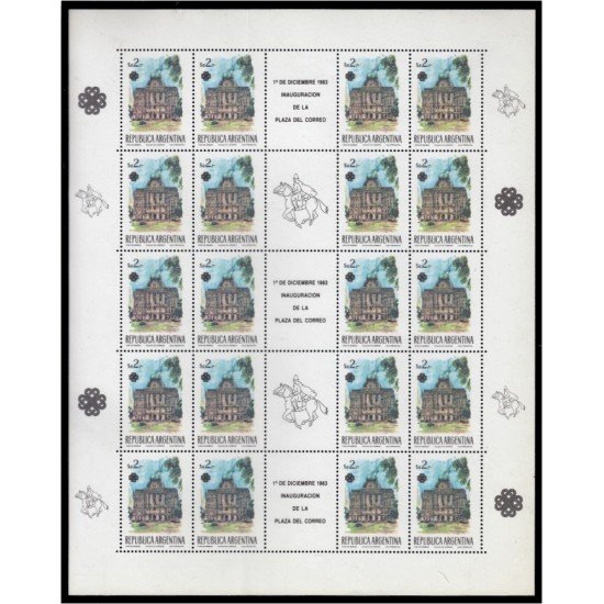 Argentina 1391 1983 Minihojita Año Mundial de las comunicaciones Correos MNH Argentina 1391 1983 Minihojita Año Mundial de las comunicaciones Correos MNH