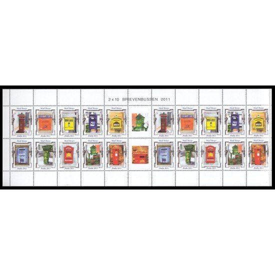 Aruba 2011 581/90 Minihojita Boxes Buzones MNH
