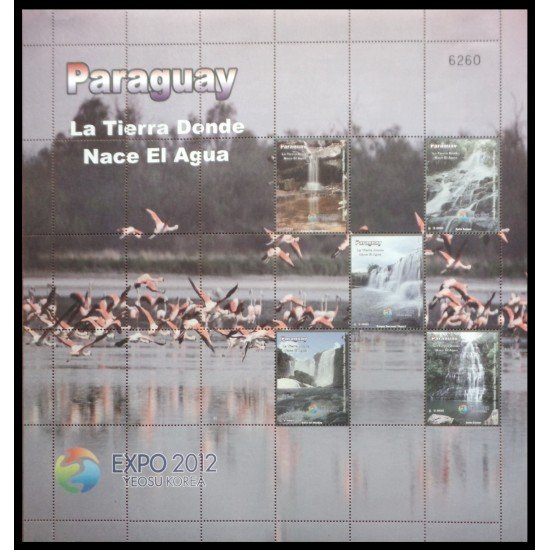 Paraguay 3082/86 2012 La Tierra donde nace el agua Expo 2012 MNH