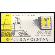 Argentina 1567 1987 Serie Antigua Buzones MNH en carnet