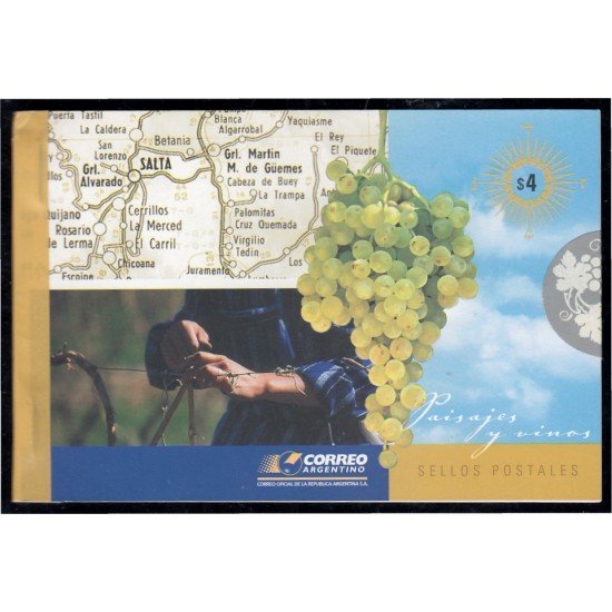 Argentina C2575 2006 Paisaje y viñedos carnet MNH Argentina C2575 2006 Paisaje y viñedos carnet MNH