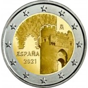España 2021 2 € euros conmemorativos Ciudad histórica de Toledo