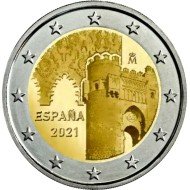 España 2021 2 € euros conmemorativos Ciudad histórica de Toledo