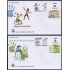 España Spain 5485/86 2021 Valores Cívicos Deporte inclusivo pobreza infantil SPD Sobre Primer Día