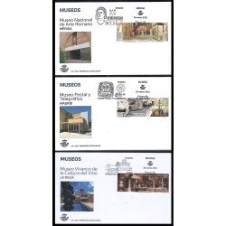 España Spain 5466/68 2021 Museos Arte Romano Vino Telegráfico y Postal SPD Sobre Primer Día