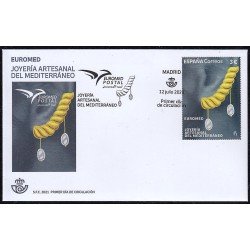 España Spain 5506 2021 EUROMED Joyería Artesanal  del Mediterráneo SPD Sobre Primer Día