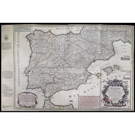 España Spain 5483 2021 300 Aniversario del Primer Mapa de España MNH España Spain 5483 2021 300 Aniversario del Primer Mapa de España MNH