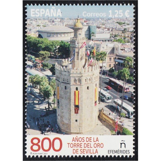 España Spain 5491 2021 800 Años de la Torre del Oro de Sevilla MNH España Spain 5491 2021 800 Años de la Torre del Oro de Sevilla MNH