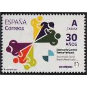 España Spain 5510 2021 Secretaría General Iberoamericana MNH Tarifa A