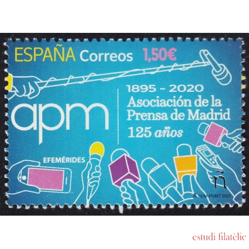 España Spain 5451 2021 Asociación de la prensa de Madrid MNH