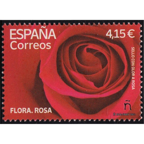 España Spain 5517 2021 Flora Rosa Rose MNH España Spain 5517 2021 Flora Rosa Rose MNH