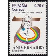 España Spain 5516 2021 75 Aniversario del grupo de Coros y Danzas de Lorca MNH