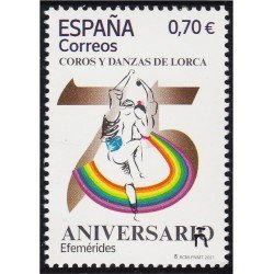 España Spain 5516 2021 75 Aniversario del grupo de Coros y Danzas de Lorca MNH