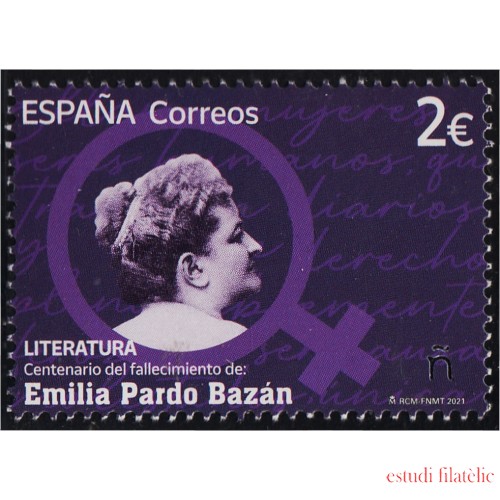 España Spain 5513 2021 Emilia Pardo Bazán  MNH