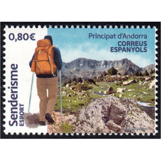 Andorra Española 514 2021 Deportes Senderismo MNH Andorra Española 514 2021 Deportes Senderismo MNH
