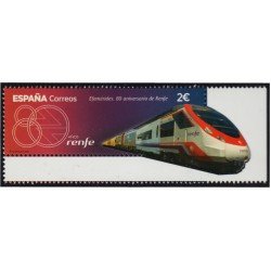 España Spain 5455 2021 80 Aniversario de RENFE MNH España Spain 5455 2021 80 Aniversario de RENFE MNH