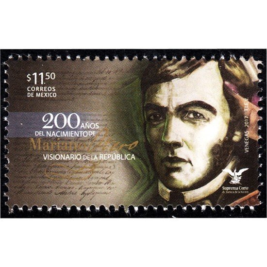 México 3067 2017 200 Años del nacimiento de Mariano Otero MNH