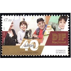México 3068 2017 40 Años DIF Nacional MNH México 3068 2017 40 Años DIF Nacional MNH
