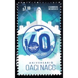 México 3074 2017 60 Aniversario OACI NACC MNH México 3074 2017 60 Aniversario OACI NACC MNH