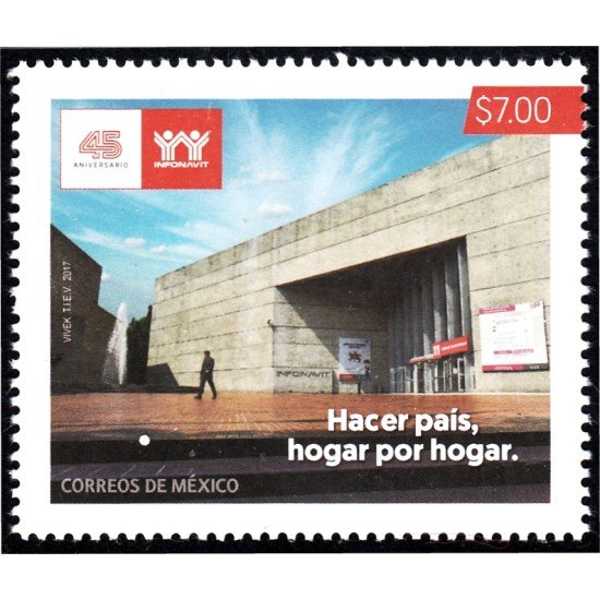 México 3080 2017 45 Aniversario de Infonavit MNH México 3080 2017 45 Aniversario de Infonavit MNH