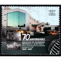 México 3061 2017 70 Aniversario de la Universidad Autónoma de Nuevo León MNH México 3061 2017 70 Aniversario de la Universidad Autónoma de Nuevo León MNH