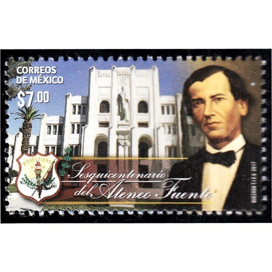 México 3062 2017 Sesquicentenario del Ateneo Fuente MNH México 3062 2017 Sesquicentenario del Ateneo Fuente MNH
