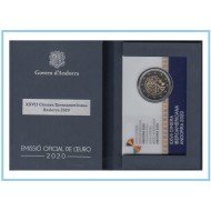 Andorra 2020 Cartera Of Coin Card Estuche Moneda 2 € conm Cumbre Iberoamericana Proof.