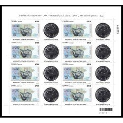 España Spain Minipliego 98d 2021 Numismática Último billete y moneda de peseta España Spain Minipliego 98d 2021 Numismática Último billete y moneda de peseta